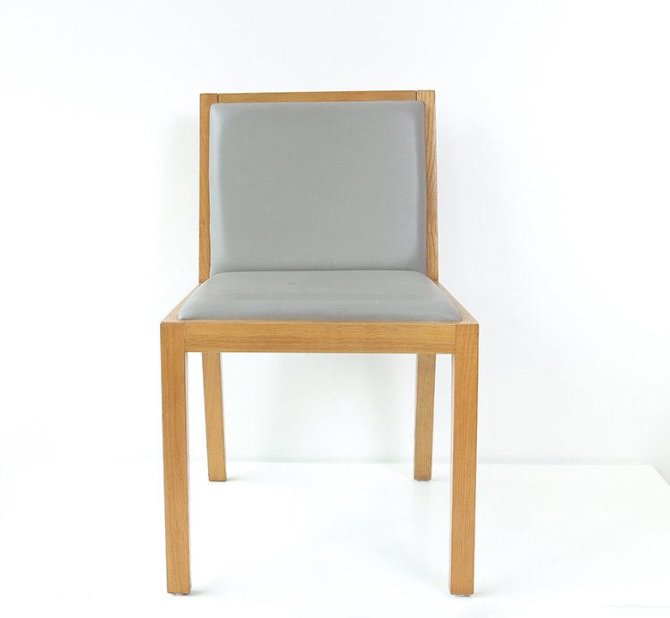 Dubai Hotel Popular Light Oak Solid Wood Dining Chair With Armrest - Image 6