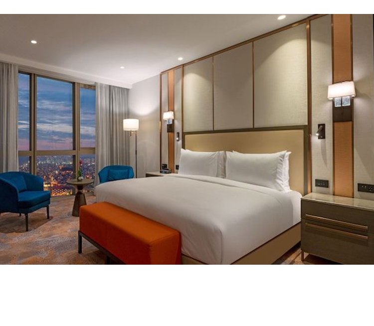 Modern Design Hotel Room Furniture Set King Size Bed Wooden Headboard Panel Bedroom Sets 5 Star Hotel Furniture - Image 4