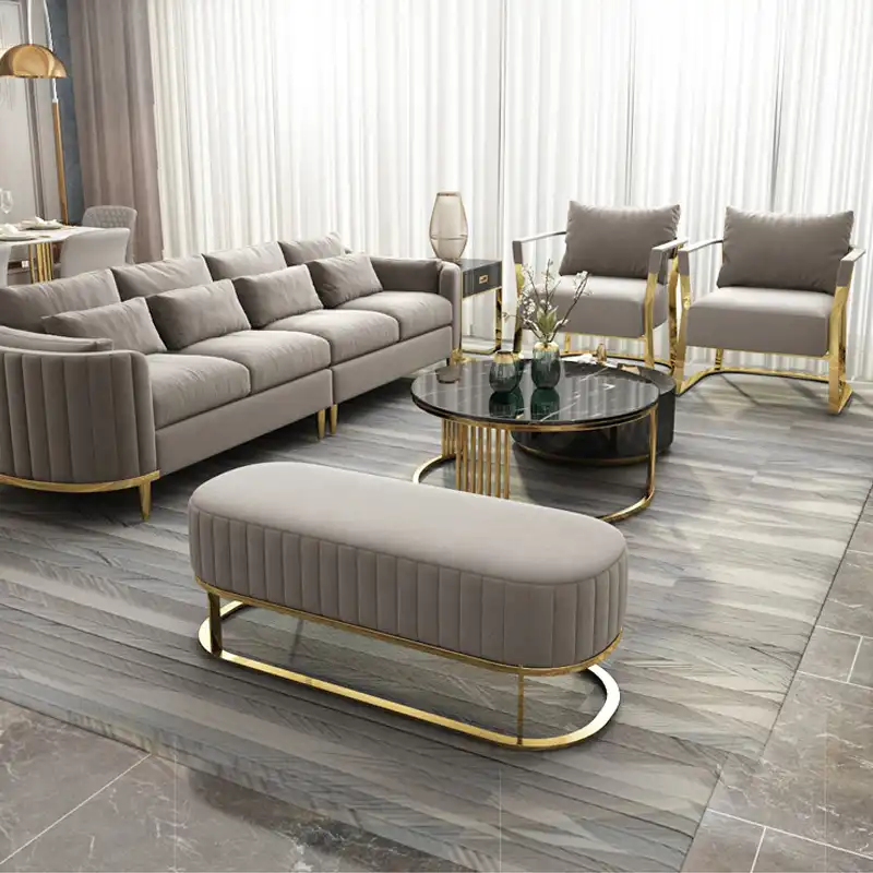 Comfortable Leather Sofa Set Living Room Furniture - Image 2